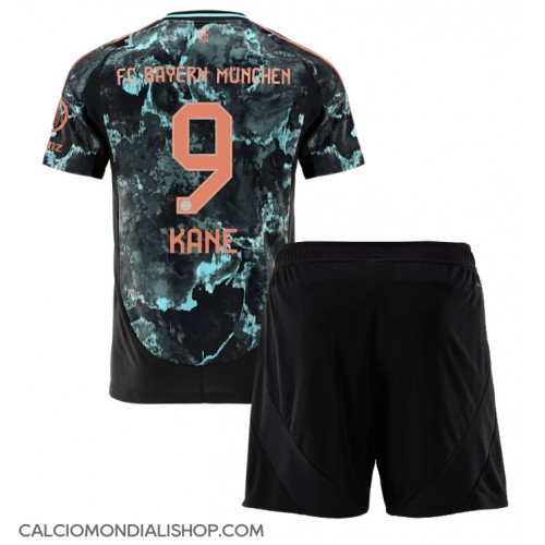 Maglie da calcio Bayern Munich Harry Kane #9 Seconda Maglia Bambino 2024-25 Manica Corta (+ Pantaloni corti)